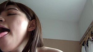 My lunchtime affair with cute older japanese beauty and her big cock