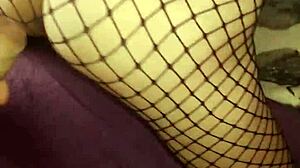 Amateur couple backstage homemade porno in lingerie stockings