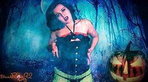 ghostly ghoulfriend teases with halloween roleplay instructions