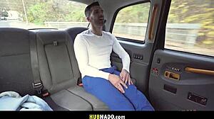 athletic babe spanked sideways in taxi by muscled driver huge cock pounding