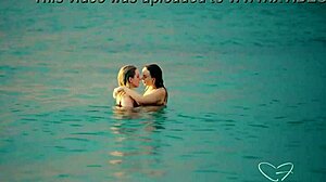 hey charlie forde's wet pussy licked hard by lesbian babe on beach... moans everywhere