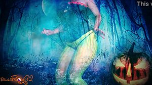 ghostly ghoulfriend teases with halloween roleplay instructions