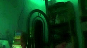 darkness hides this amateur latina couple's sensual webcam fun?