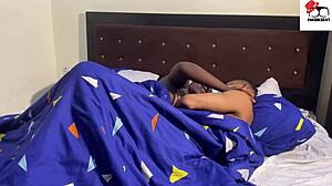 My friend's hot wife instructs my amateur mouth on perfect tit sucking technique!