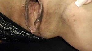 Amateur couple backstage homemade porno in lingerie stockings