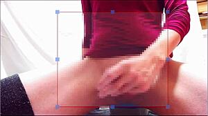 japanese girl fingers shaved pussy in solo masturbation bedroom session