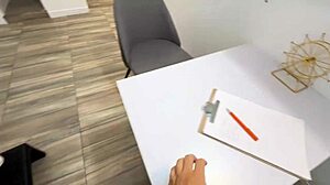 pervy doctor bangs busty latina patient craving bigger tits on desk