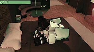 Liz Gets Hard Pounding And Creampie In Condo Horizontal View