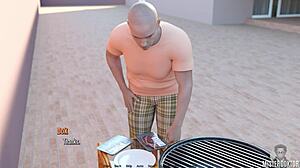 sexy brunette slut's big tits and ass milk monster cock