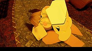 she takes it deep in her ass during roblox play