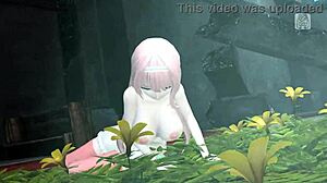 Bound Japanese Goddess Megurine Luka's Big Ass Tits Exposed