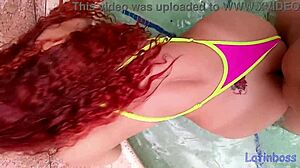 poolside anal assfucking turns wild with fiery colombian prostitute begging for more