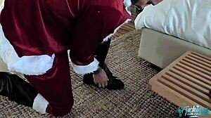 santa rams huge dick deep in ariana marie's tight young hole