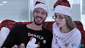 santa rams huge dick deep in ariana marie's tight young hole