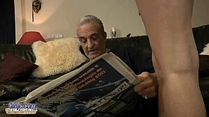 old man pounds young slut's tight ass raw and deep