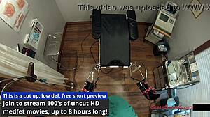 tampa uni girl alexa rydell spreads in backstage shower for latex fetish exam