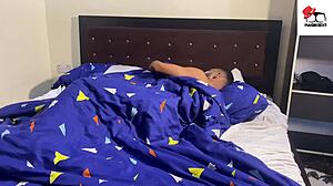 My friend's hot wife instructs my amateur mouth on perfect tit sucking technique!