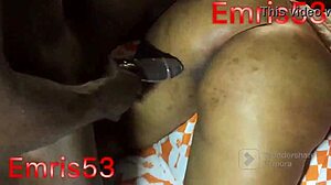 Fat ebony ass bent over doggystyle takes monster BBC till I cum hard