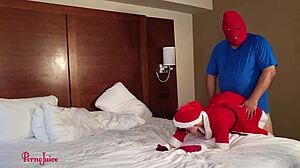 Christmas Black Breeding Creampie for Mrs Claus Aurora Foxe