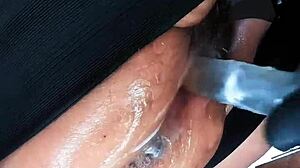 oh fuck my huge hairy milf cunt gets fisted destroyed squirting by dildo punishment