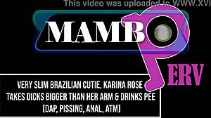 super slim brazilian karina rose wrecked by monster bbc dap anal atm