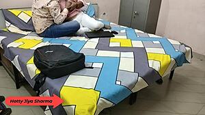 hotty jiya sharma moans loud as boyfriend fucks her hard in hostel with dirty talk