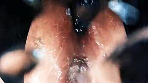 oh fuck my huge hairy milf cunt gets fisted destroyed squirting by dildo punishment