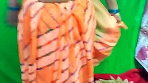 Indian Bhabhi Caught Changing Saree In Bedroom Bent Over Quickie Fuck