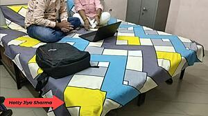 hotty jiya sharma moans loud as boyfriend fucks her hard in hostel with dirty talk