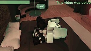 Liz Gets Hard Pounding And Creampie In Condo Horizontal View