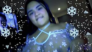 cute thai teen slut jada busaba drops to suck bbc passionately then rides cowgirl wet pussy bounce