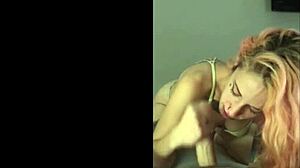 spanish e-girl lilyan red gags on hunter bradley's monster cock deepthroat