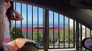 Four Feminists Stuff Girl's Holes with Thick Sperm!