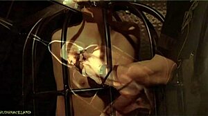 Wow! Skinny Slave Sucks Master Cock Outdoors After Spanking!