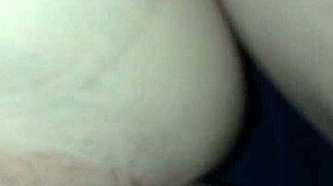 Costa Rican Blonde Girlfriend's Big Ass Takes Bent Over Anal Creampie Doggy