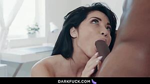 Sexy Asian Businesswoman Rina Pounds Monster Black Cock Hard