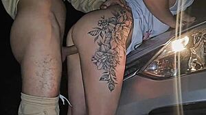 Uber Driver Fucks Two Party Girls Rough Outdoor Orgy