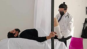 that perverted mexican doctor examines his latina patient's big ass in the hospital bed