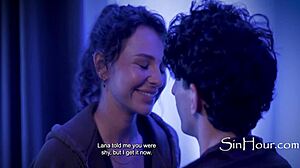 Stepdad Blackmails and Fucks Big Tits Friends in Cinema Group Taboo Orgy