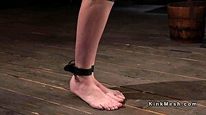 fuck!! watch strapped gagged slave tormented with toys n whips!!