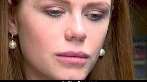 you won't believe how this obsessed guy spies on the beautiful teen shoplifter getting busted