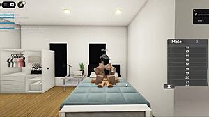 Roblox Couple Fucks Big Tits Passionately Online