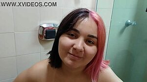 My Pregnant Teen Belle Pisses Playfully in Homemade Fetish Clip