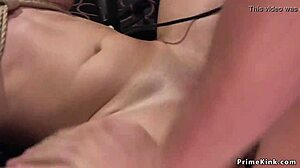 i'm gettin my big tits bounced while anal fucked in bdsm ropes