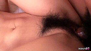 skinny japanese milf takes multiple creampies from three boys?!