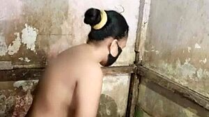 Hairy Housewife Mandi Fingers Pussy In Bathroom Solo