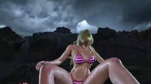 TK8 Ryona Lili Bounces Bikini Tits Wild