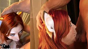 Cum Blast On Cute Fox Face!