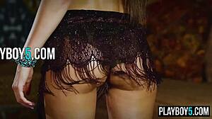 Ever seen a teen model's huge natural tits ripped bare like this?