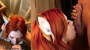 Cum Blast On Cute Fox Face!